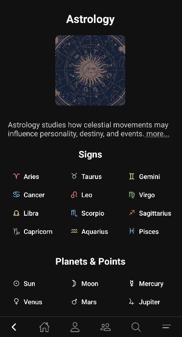 Spaceland Astrology Library